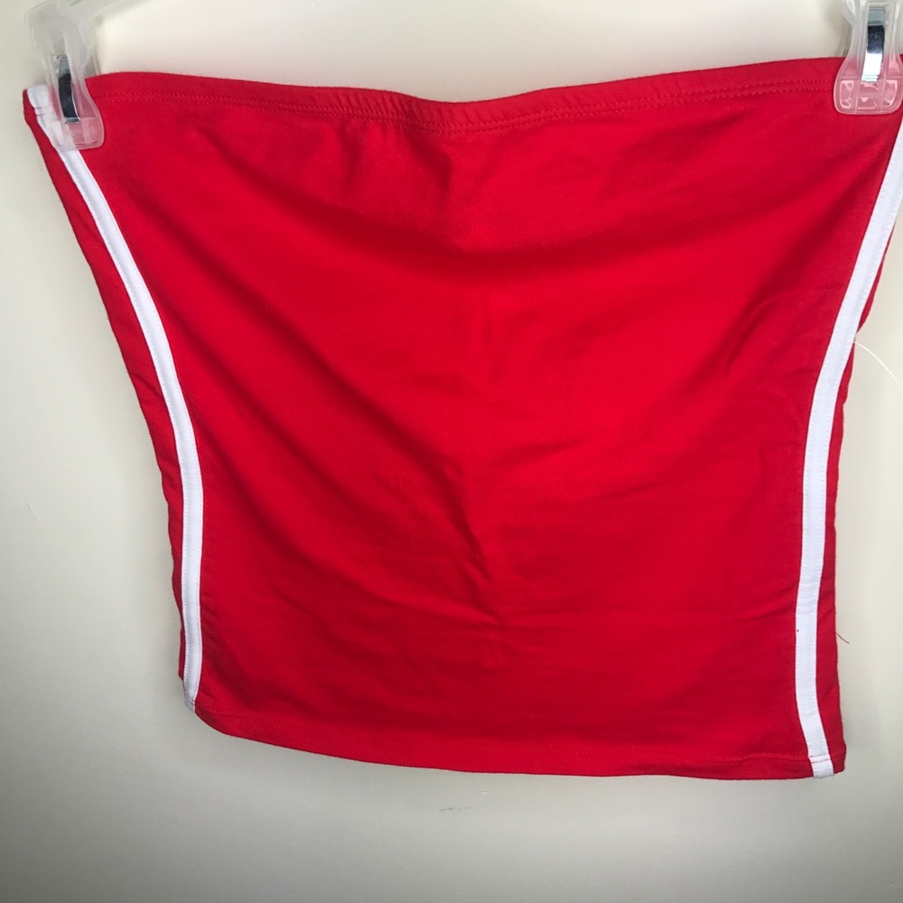 Red tube top